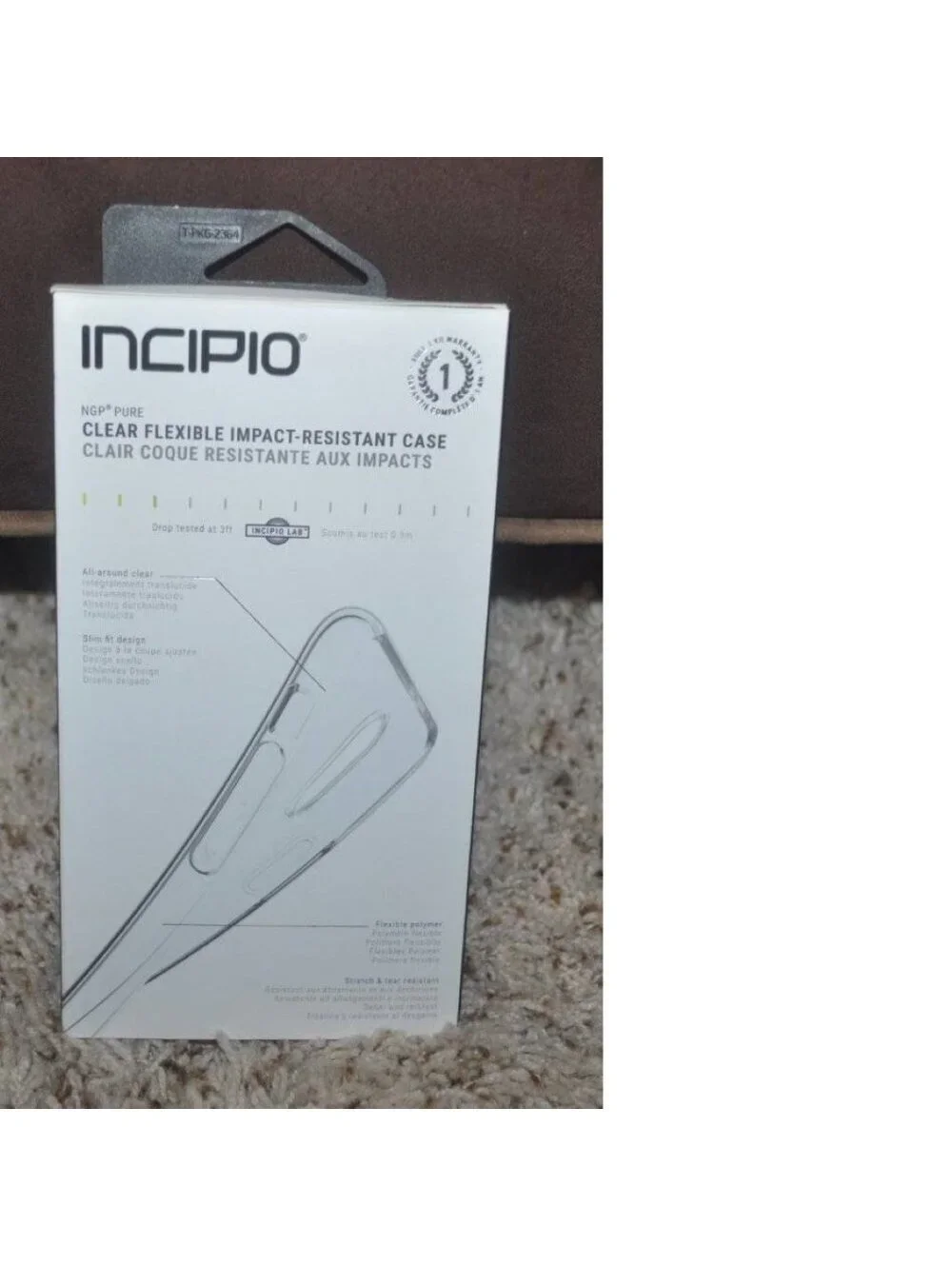 Apple IPHONE X Case Clear Flexible Slim Fit Incipio Impact Resistant